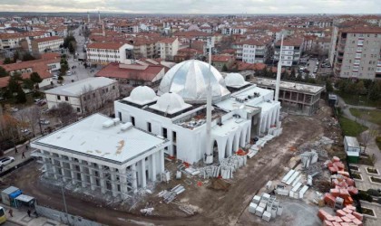 Aksarayda Selçuklu Cami ve Külliyesi Projesi inşaatı hızla yükseliyor