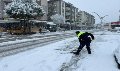 Bartın’da kar etkili oldu; 46 köy yolu ulaşıma kapandı