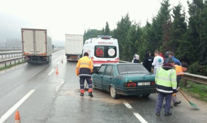 Bilecikte yaşanan trafik kazasında 1 kişi yaralandı