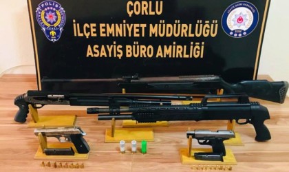 Çorluda husumetli gruplara operasyon: 5 kişi tutuklandı