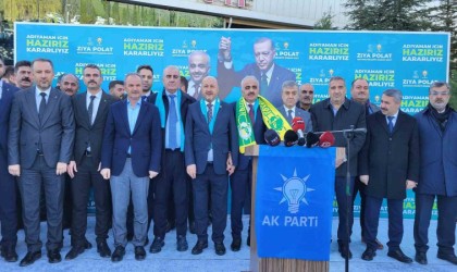 Cumhur İttifakı ve AK Parti Adayı Ziya Polata coşkulu karşılama