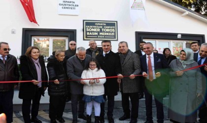 Isparta Gazeteciler Cemiyeti Soner Toros Basın Merkezi törenle açıldı