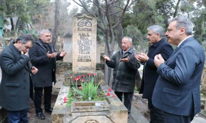 Kazancı Bedih kabri başında dualarla anıldı