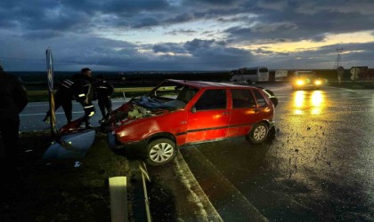 Lüleburgazda trafik kazası: 1 yaralı