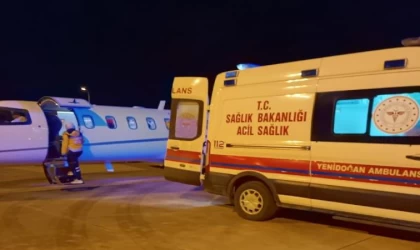 Mardin’de ambulans uçak, yeni doğan bebek için havalandı