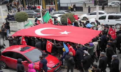 Niğdede düzenlenen yürüyüşte PKK ve İsrail lanetlendi