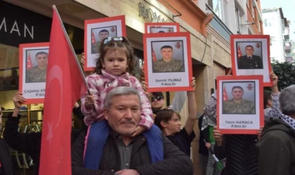 Ordu’da ’Şehitlere rahmet Filistin’e destek’ yürüyüşü