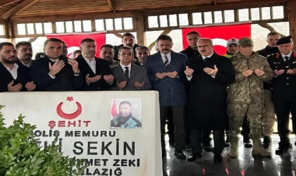 Şehit polis memuru Fethi Sekin, mezarı başında anıldı