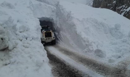 Yüksekova’da çığ düştü, yol açma çalışmasında boşluğa yuvarlanan personel yaralandı