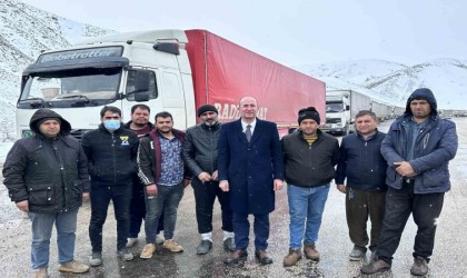 Başkan Büyüksu tır şoförlerinin imdadına yetişti