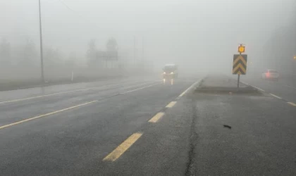 Bolu Dağı’nda sis etkili oldu