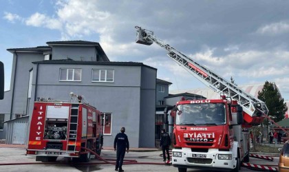 Bolusporun altyapı tesislerinde yangın çıktı