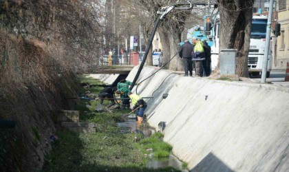 Bozüyükte kanal temizliği