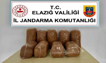 Elazığda 45 kilo kaçak tütün ele geçirildi