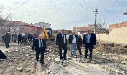 Emek caddesinde alt yapı çalışmaları tamamlandı