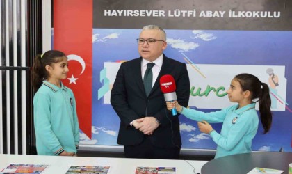 Minik öğrenciler haber kanalı kurdu