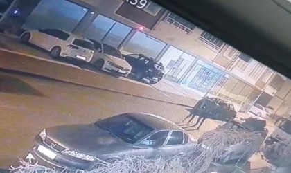 Önce tartıştı sonra otomobillerin aynalarını kırdı