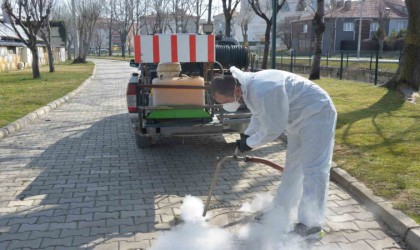 Rögar kapaklarında ilaçlama çalışmaları devam ediyor