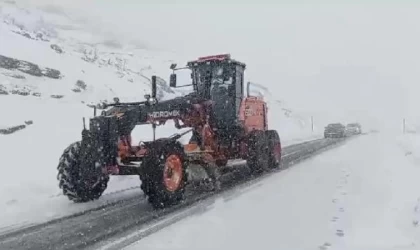 Siirt’te kar nedeniyle yolda kalan 25 araç kurtarıldı