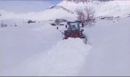 Şırnak’ta 20 yerleşim yerinin yolu, kardan kapandı