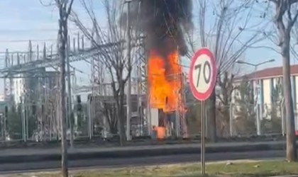 Siverekte trafo merkezinde korkutan yangın