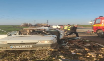 Sürücüsünün kontrolünü kaybeden otomobil takla attı: 1 yaralı