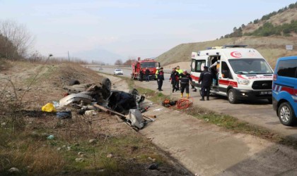 Amasyada cenaze yolunda feci kaza: 1 ölü, 1 yaralı