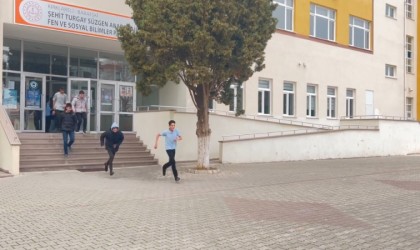 Babaeskide lisede deprem tatbikatı