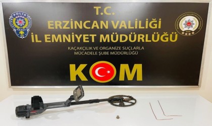 Erzincanda tarihi eser operasyonu: 3 gözaltı