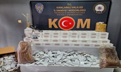 Kırklarelinde kaçakçılık operasyonu: 57 bin makaron ele geçirildi