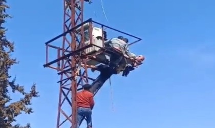 Mardinde elektrik akımına kapılan kişi ağır yaralandı