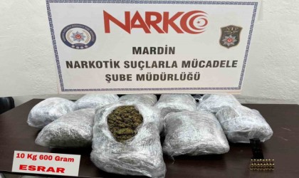 Nusaybinde 10 kilo esrar ele geçirildi