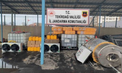 Tekirdağda bin 600 litre etil ve kaçak alkol ele geçirildi