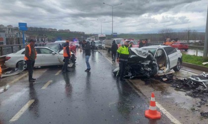 Tekirdağda feci kaza: 1 ölü, 2 yaralı