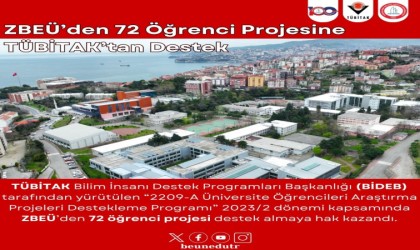 ZBEÜden 72 öğrenci projesine TÜBİTAKtan destek