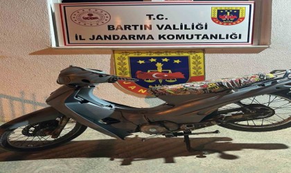 Zonguldakta çalınan motosiklet Bartında bulundu