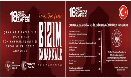 Zonguldakta Çanakkale Zaferinin 109. Yıldönümünde şehitler anılacak