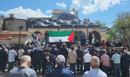 Adıyamanda İsmail Haniyenin çocukları ve torunları için gıyabi cenaze namazı kılındı