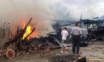 Amasyada hissedilen depremden dakikalar sonra korkutan yangın