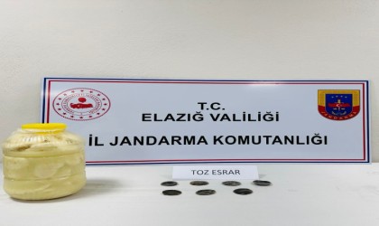 Elazığda peynir bidonu içerisinde uyuşturucu madde ele geçirildi