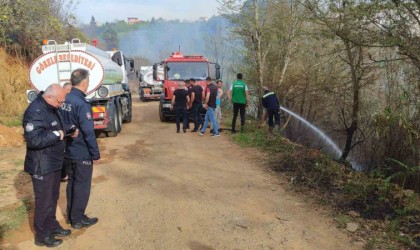 Giresunda 80 dönümlük mera arazisi yandı