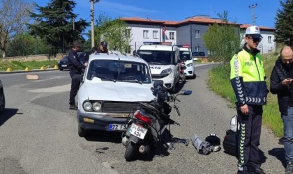 Keşanda otomobil ile motosiklet çarpıştı: 3 yaralı