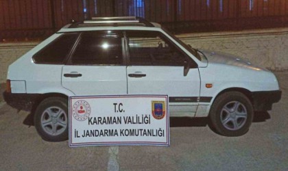 Mersinden çalınan otomobil Karamanda bulundu