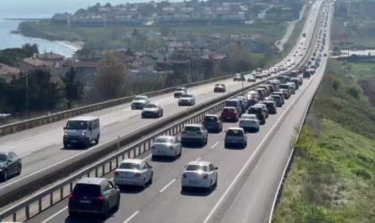 Tekirdağa bayramın 1. gününde tatilci akını