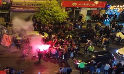 Ardahanda Galatasaraylıların şampiyonluk coşkusu