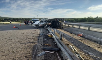 Balıkesirde beton mikseri devrildi: 1 ölü, 1 yaralı