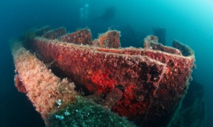 Çanakkale Savaşlarından kalma 109 yıllık batıkları su altı fotoğrafçısı Alex Dawson görüntüledi