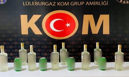 Kırklarelinde gümrük kaçağı alkol ele geçirildi