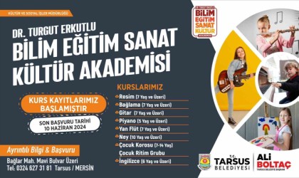 Tarsusta yapay zeka ve sanat kursları başladı