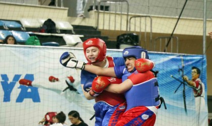 Wushu Okul Sporları Türkiye Şampiyonasınde 50 ilden gelen 959 sporcu, dereceye girmek için ter döküyor